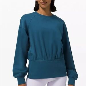 Hugged-Waist Cotton Pullover